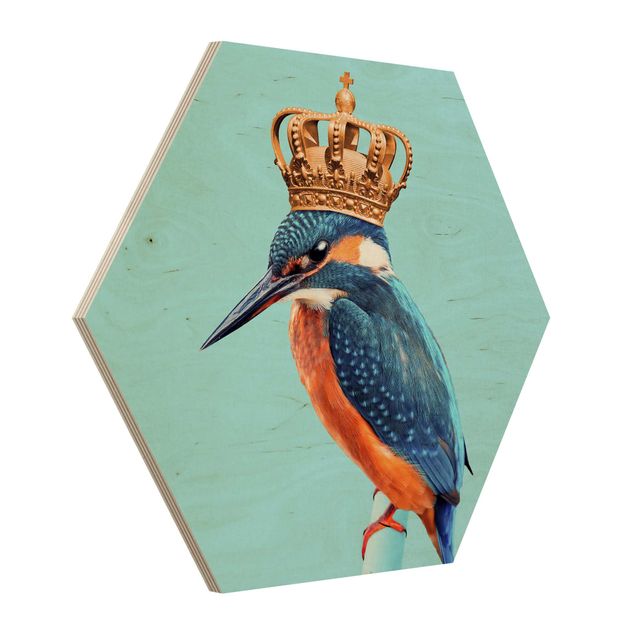 Cuadros hexagonales Kingfisher With Crown