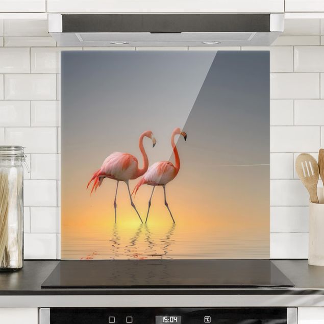 Decoración cocina Flamingo Love