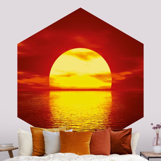 Papel pared mar Fantastic Sunset