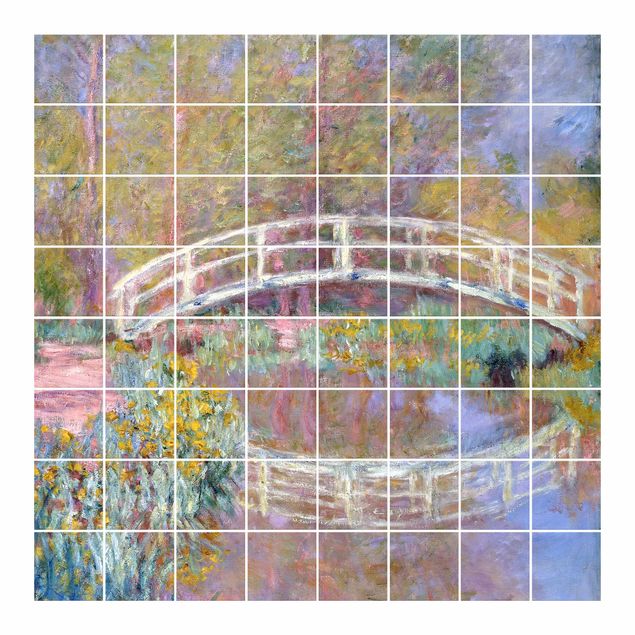 Adhesivos para azulejos Claude Monet - Bridge Monet's Garden