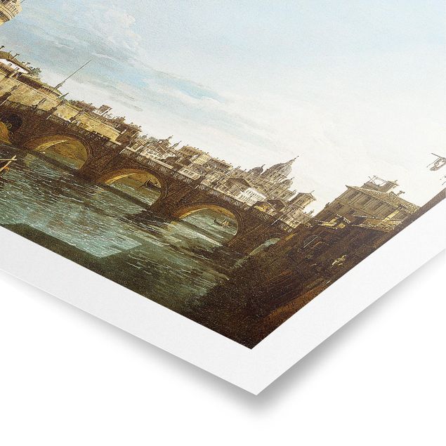 Cuadros famosos Bernardo Bellotto - View of Rome looking West
