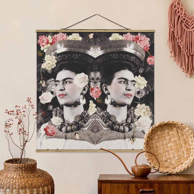 Decoración de cocinas Frida Kahlo - Flower Flood