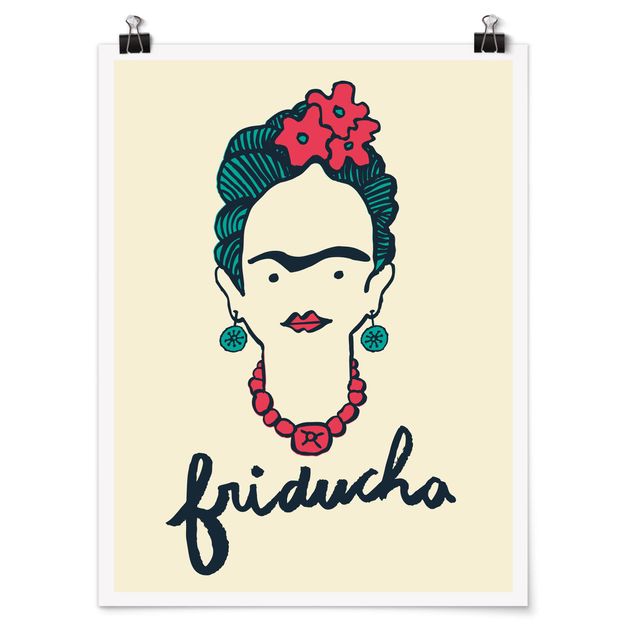Póster frases Frida Kahlo - Friducha
