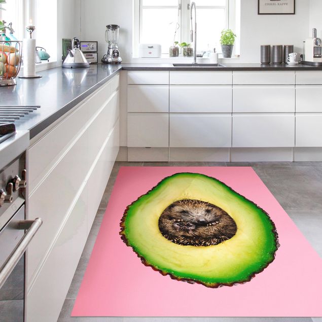 Alfombras modernas Avocado With Hedgehog