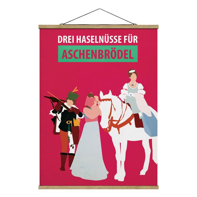 Cuadros decorativos modernos Film Poster Three Wishes For Aschebrödel