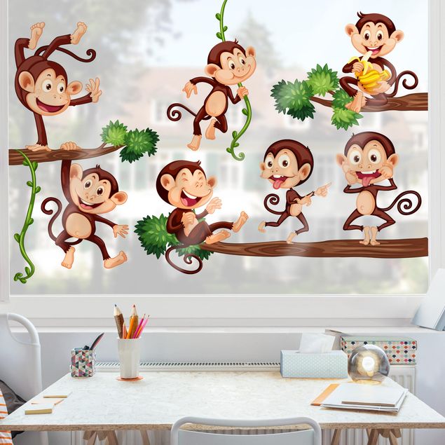 Decoración habitacion bebé Monkey Family