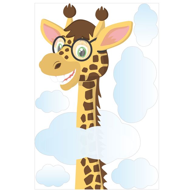 Láminas de vinilo Funny Giraffe