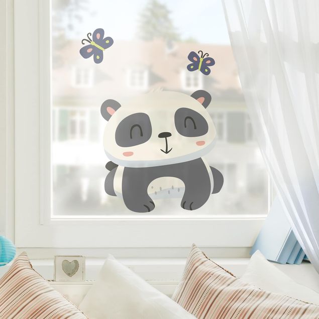 Decoración habitación infantil Panda With Butterflies