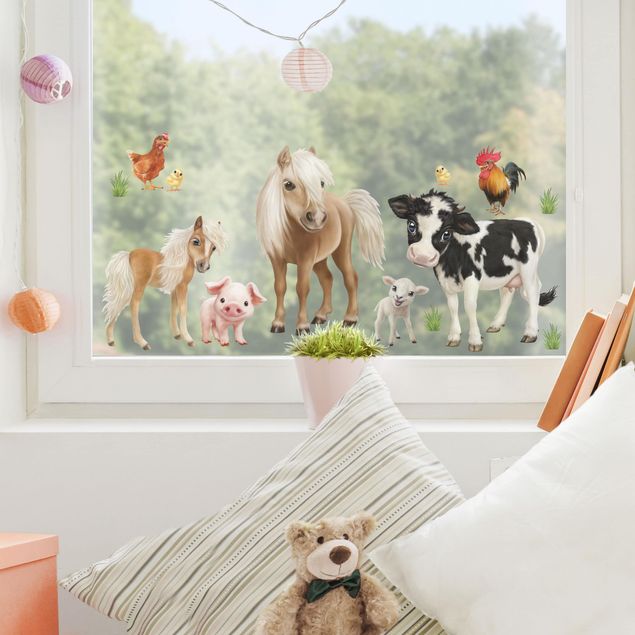 Decoración habitación infantil Farm Animals Set