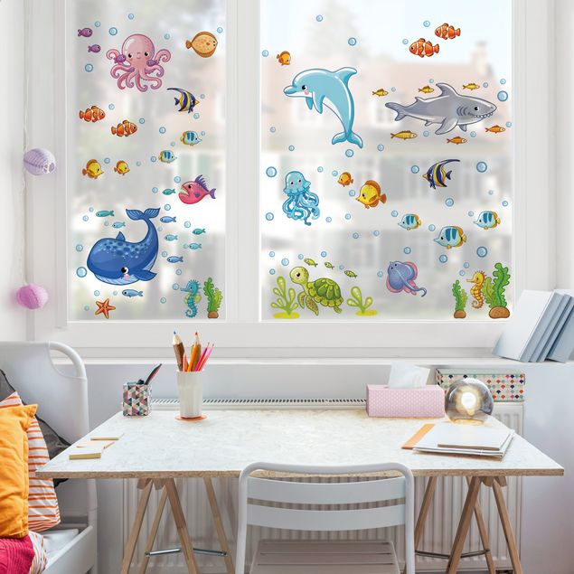 Decoración infantil pared Underwater World - Fish Set