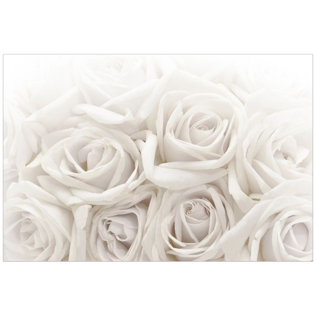 Vinilos de flores para ventanas White Roses