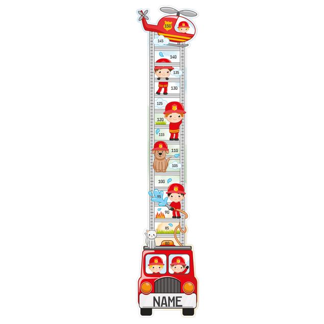 Decoración infantil pared Fire Brigade Set With Customised Name