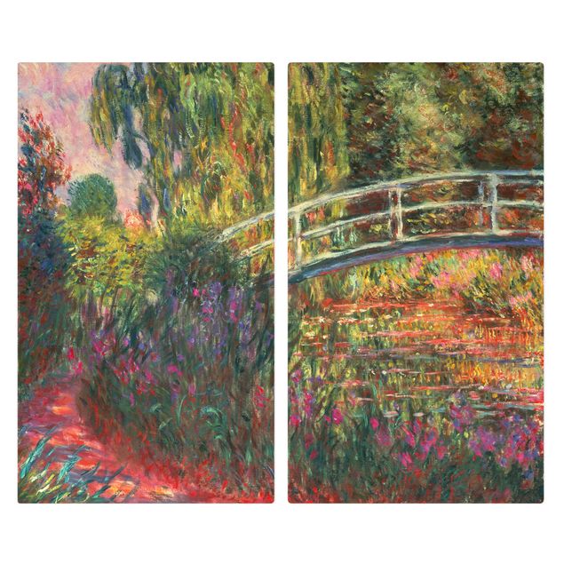Cubre vitrocerámicas flores Claude Monet - Japanese Bridge In The Garden Of Giverny
