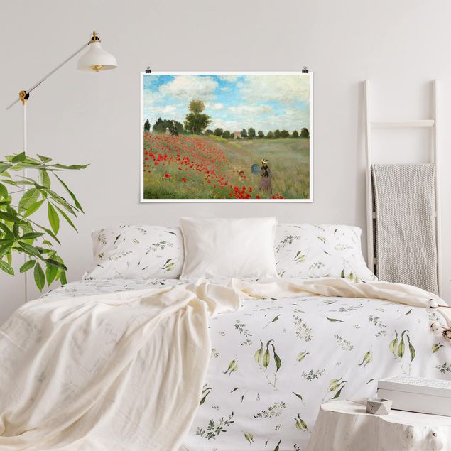 Cuadros impresionistas Claude Monet - Poppy Field Near Argenteuil
