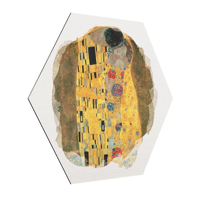 Estilos artísticos WaterColours - Gustav Klimt - The Kiss