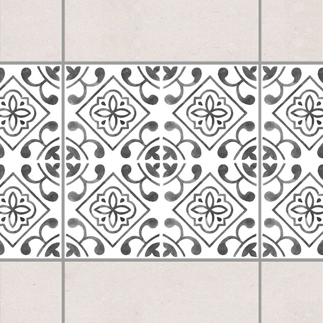 Decoración en la cocina Gray White Pattern Series No.2