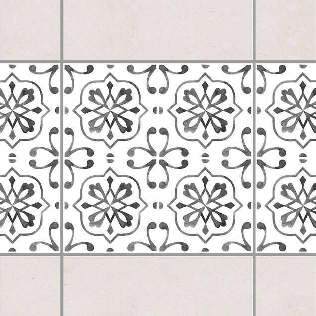 Decoración en la cocina Gray White Pattern Series No.4