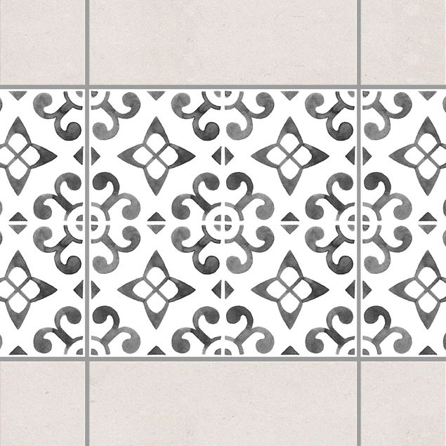 Decoración cocina Gray White Pattern Series No.5