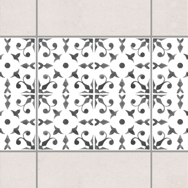 Decoración cocina Gray White Pattern Series No.6