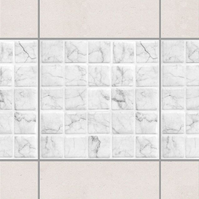 Decoración en la cocina Mosaic Tile Marble Look Bianco Carrara