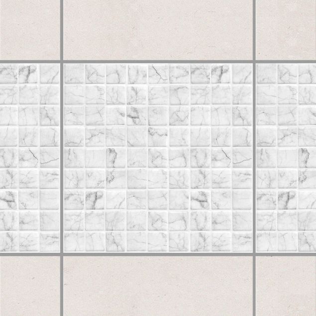 Decoración cocina Mosaic Tile Marble Look Bianco Carrara