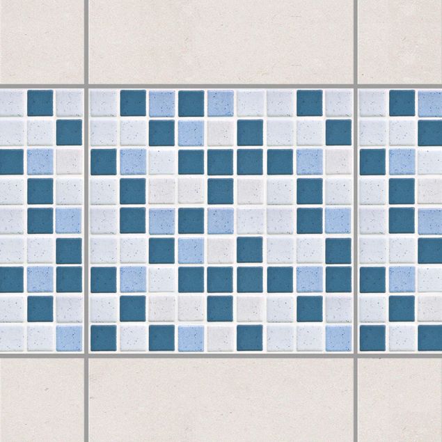 Decoración en la cocina Mosaic Tiles Blue Gray