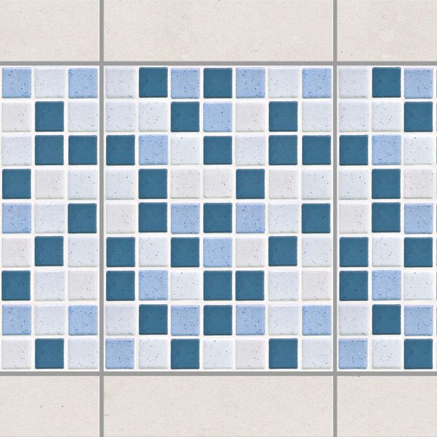 Decoración en la cocina Mosaic Tiles Blue Gray