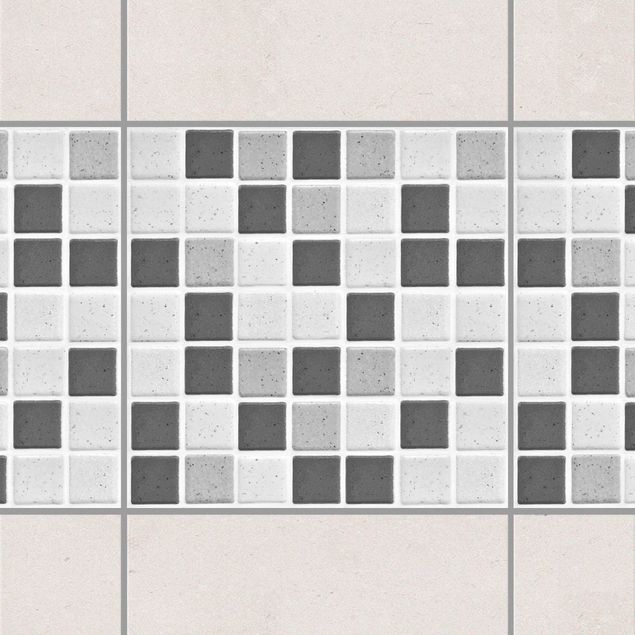 Decoración de cocinas Mosaic Tiles Gray