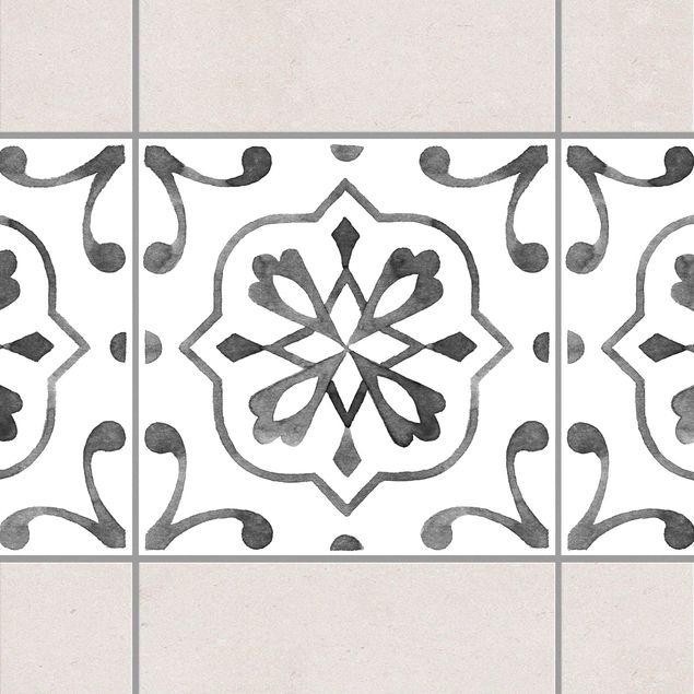 Decoración de cocinas Pattern Gray White Series No.4
