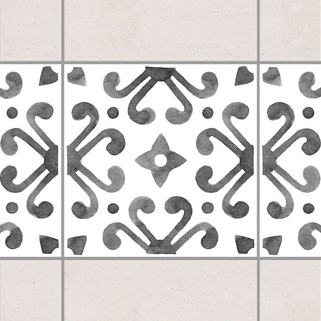 Decoración de cocinas Pattern Gray White Series No.7