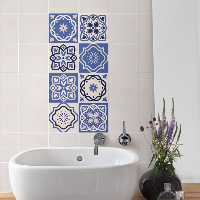 Adhesivos para azulejos en multicolor 8 Portuguese tiles