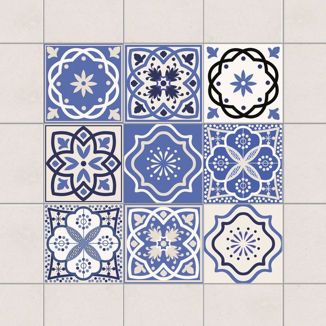 Adhesivos para azulejos en multicolor 9 Portuguese tiles
