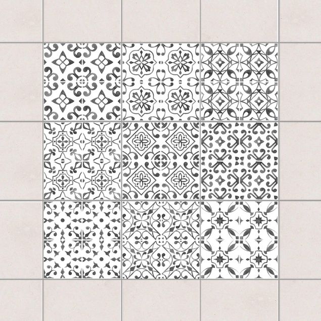 Decoración en la cocina Gray White Pattern Series