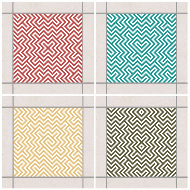 Decoración cocina Geometric Design Colour Set