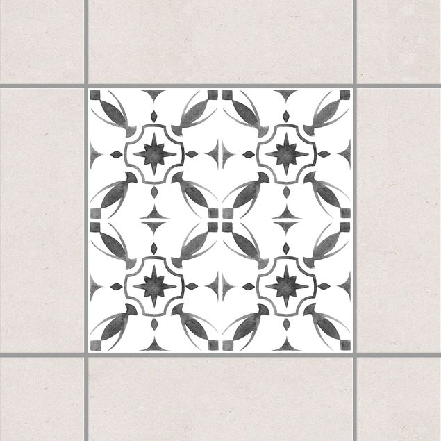 Decoración en la cocina Gray White Pattern Series No.1