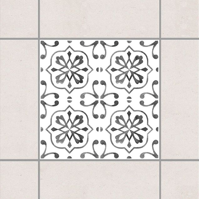 Decoración en la cocina Gray White Pattern Series No.4