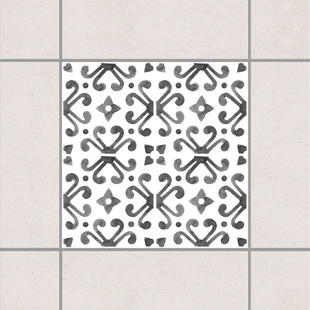 Decoración en la cocina Gray White Pattern Series No.7