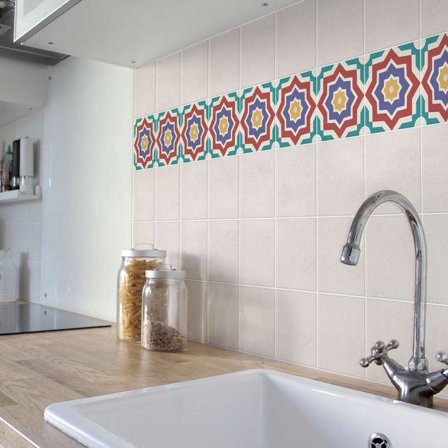 Adhesivos para azulejos mosaico Moroccan tile star pattern