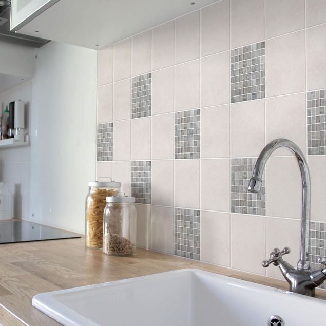 vinilos para cubrir azulejos baño Mosaic Tiles Marble Look