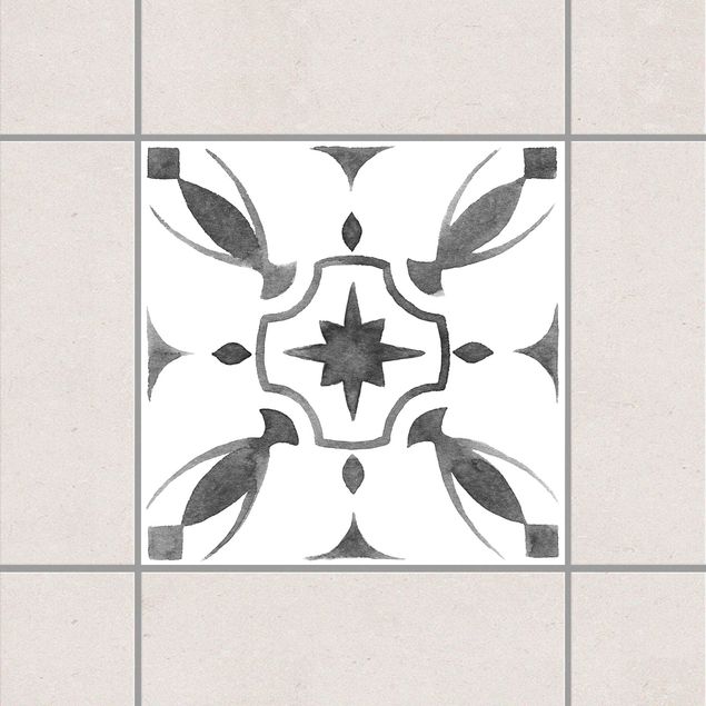 Decoración de cocinas Pattern Gray White Series No.1