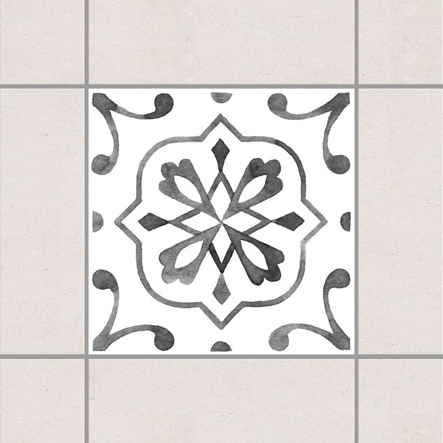 Decoración de cocinas Pattern Gray White Series No.4