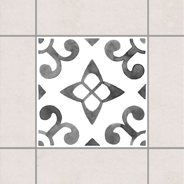 Decoración en la cocina Pattern Gray White Series No.5