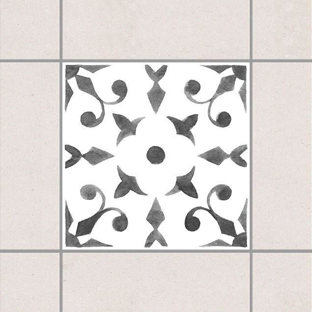 Decoración de cocinas Pattern Gray White Series No.6