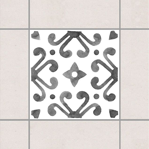Decoración en la cocina Pattern Gray White Series No.7