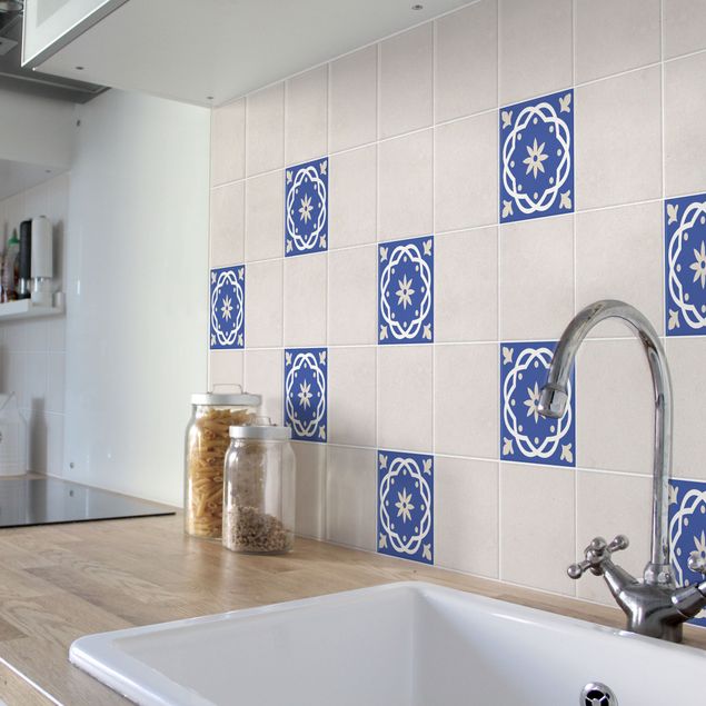 Adhesivos para azulejos mosaico Portuguese tile blue