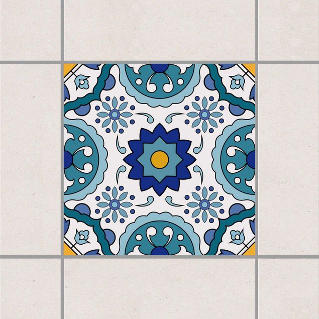 Decoración de cocinas Portuguese tile pattern of Azulejo