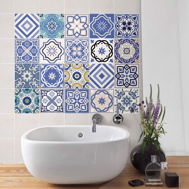 Adhesivos para azulejos en multicolor 20 Mediterranean tiles