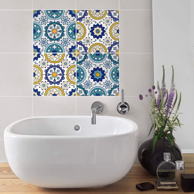 Adhesivos para azulejos en multicolor 4 Portuguese Azulejo tiles