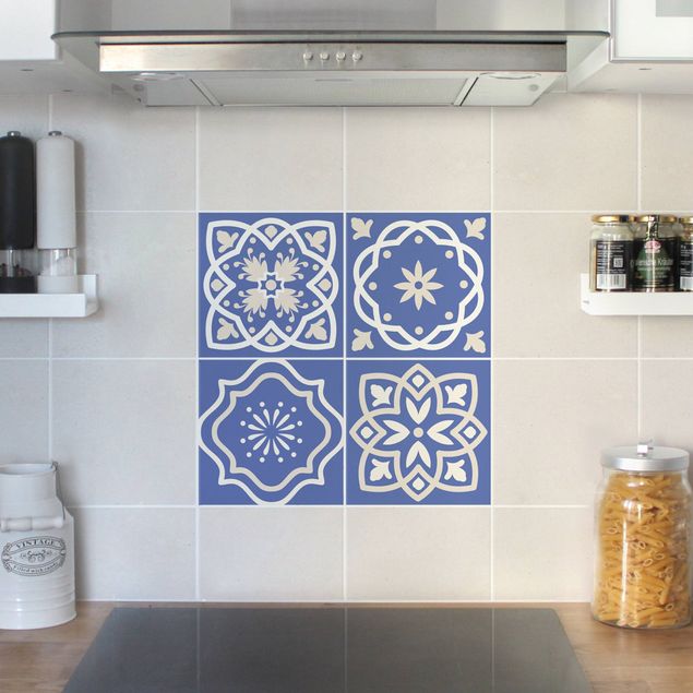 Adhesivos para azulejos en azul 4 Portuguese tiles blue