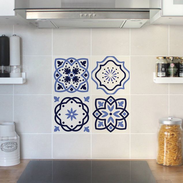 Adhesivos para azulejos patrones 4 Portuguese tiles crème